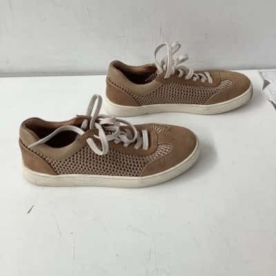 Jo Mercer Womens Tan Light Brown Casual Sneakers Size 38 