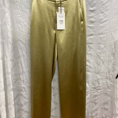 VINCE Metallic Gold Pants BNWT Size 2 Pants Gold 