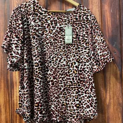 Katies  Size 16 Animal print top new 