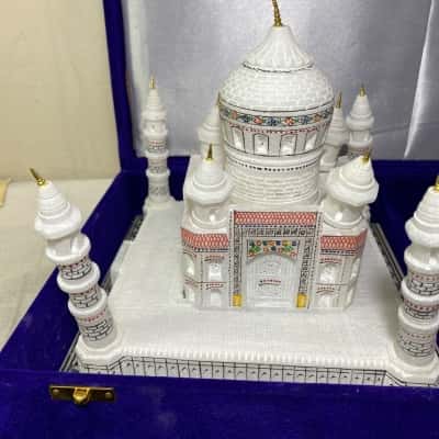  Hand Carved Art Marble Taj Mahal Historical Replica Thanksgiving Gifts