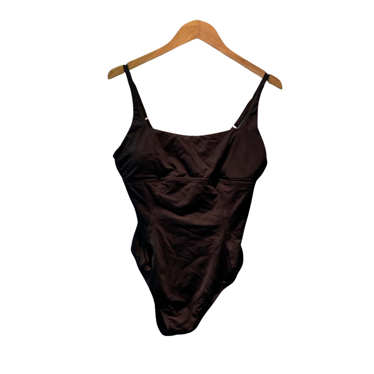 Angie Womens One Piece Swimsuit Size M Black (s)