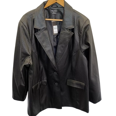 City Chic Womens  Size XXL Blazer Black  / Pattern 