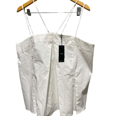 Saba Womens  Size 16 Shoestring Strap Top White 