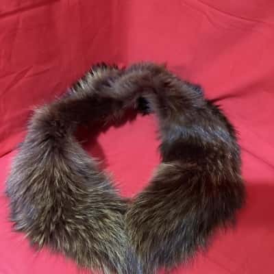 Real Finn Raccoon Fur Trim Removable Collar