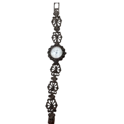 Mayfair Accutime Marcasite Wrist Watch 