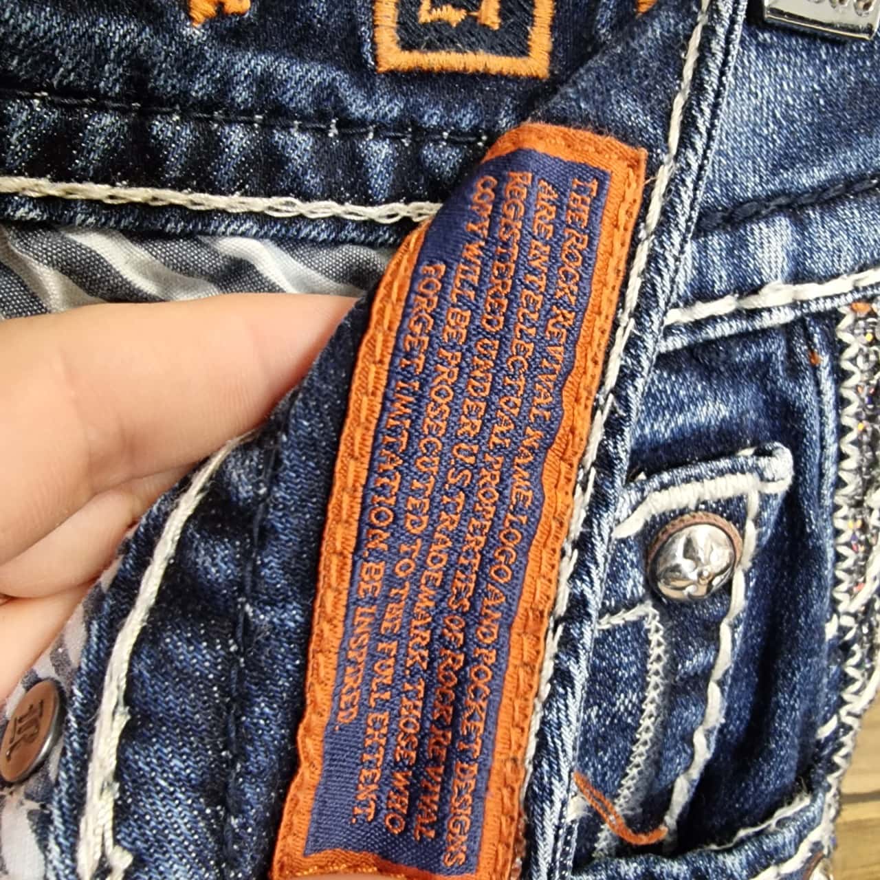 Rock Revival Heather Skinny Jeans - Size 37