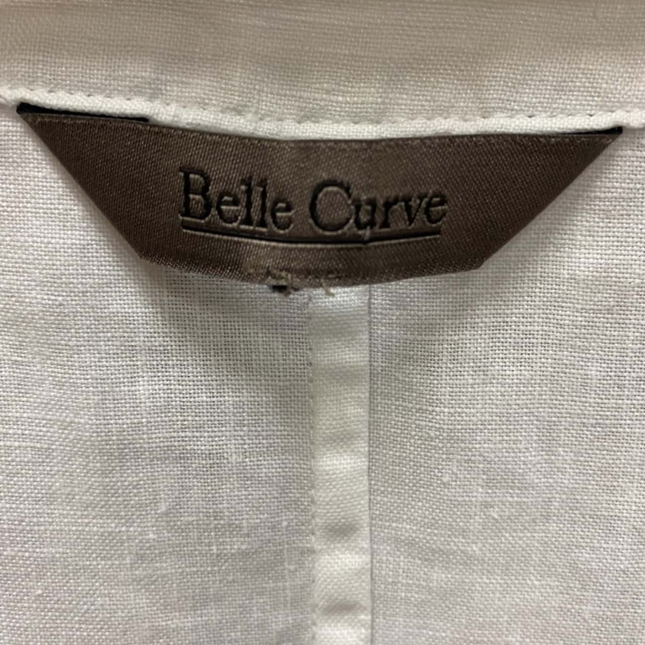 Belle Curve LINEN Womens Size 22 V-Neck 