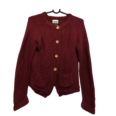 Cracked Soda Kids  Size 4 Cardigan Red 