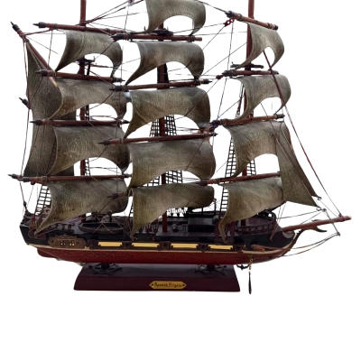 Spanish Frigate Vintage Model Ship 