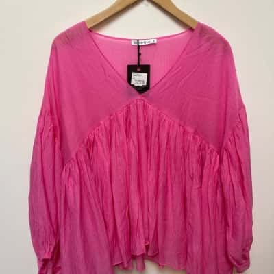 Brave and True Long Sleeve Top pink