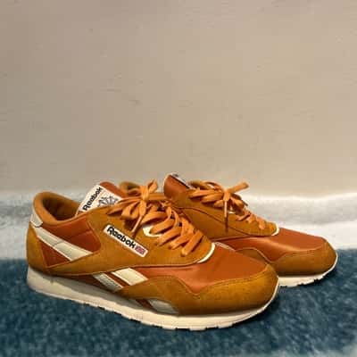 Reebok Mens Classic Nylon Sneakers Orange Size US10/UK9/EU43
