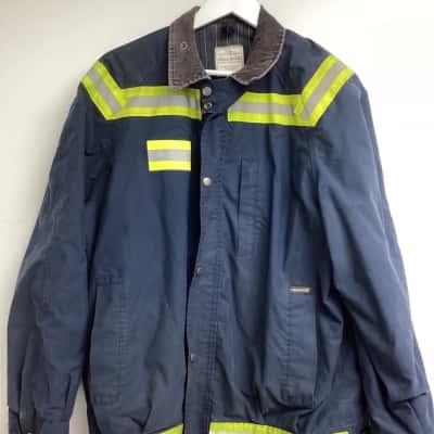 Driza-Bone Mens  Size XL Winter Jacket Blue / Yellow 