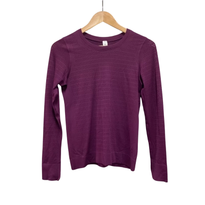 Lululemon Womens  Size 4 Long Sleeve Top Purple 