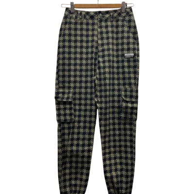 Adidas Womens  Size 6 Cargo Pants Black / Checked / Grey 