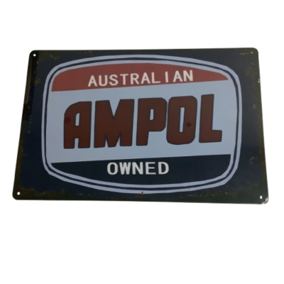 Brand New Ampol Metal Man Cave Aussie Car Sign #2270-1-pp