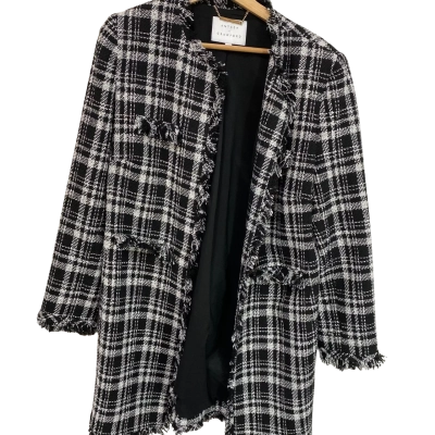  Women's coat black&white Size 12