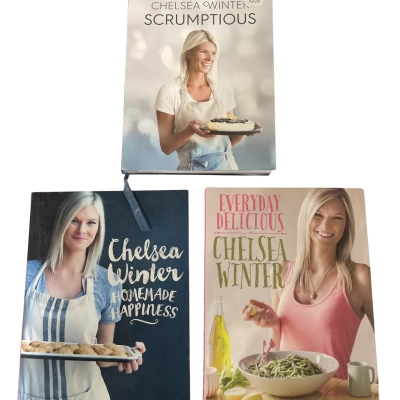 Chelsea Winter Hard Cover Cook Books x3