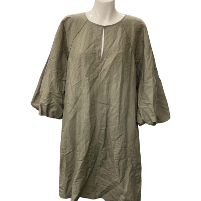 Witchery Womens  Size 12 Long Sleeve Dress Green / Grey 