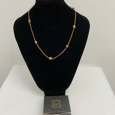 Avon Goldtone Cable Link Necklace
