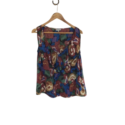 Jigsaw Womens  Size 14 Sleeveless Top Multicoloured 