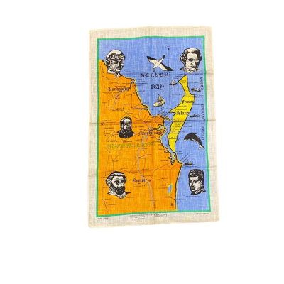 East Queensland Map Tea Towel