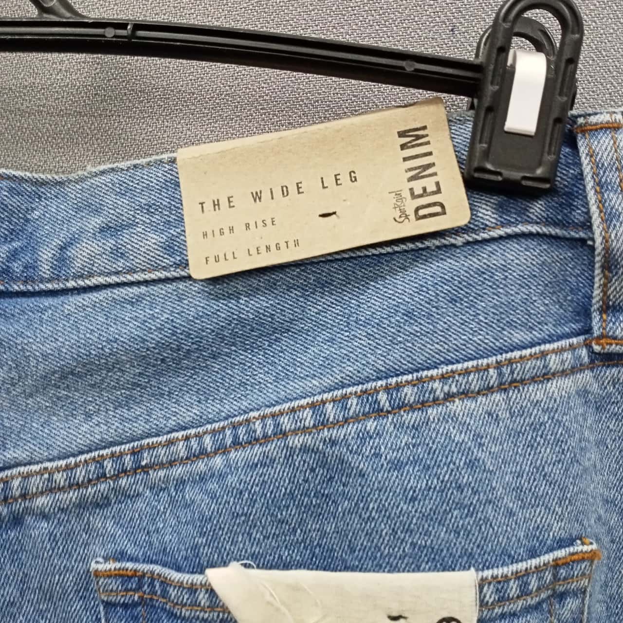 Sportsgirl Ladies Indigo Wide Leg High Rise Full Leg Jeans Size 16 NWT