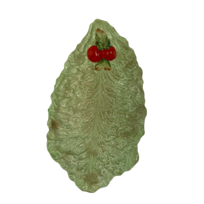 Carlton Ware Majolica Lettuce Leaf Bowl