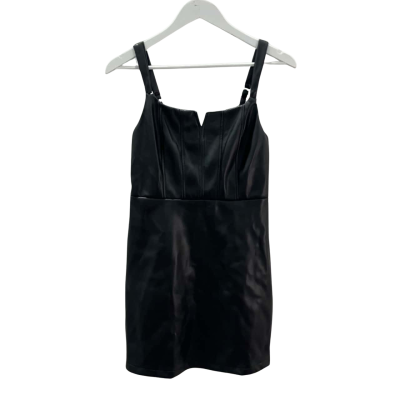 Kirious Los Angeles Women's Size S Faux Leather Black Mini Dress