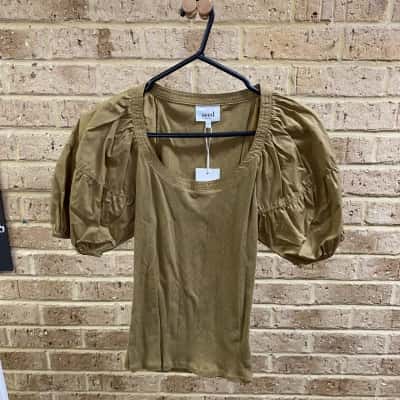 Seed Heritage Womens deep bronze top Size XS 