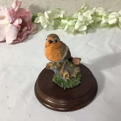Leonardo Collection "Nature Studies" Orange & Brown Bird Figurine (1994)