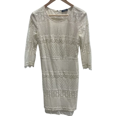 MAX&Co. Cream Lace Dress Size 8 