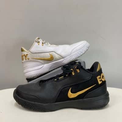 Nike Equity Nxxygen Mens  Size 10 Sneakers / Trainers Black  / Gold / White 
