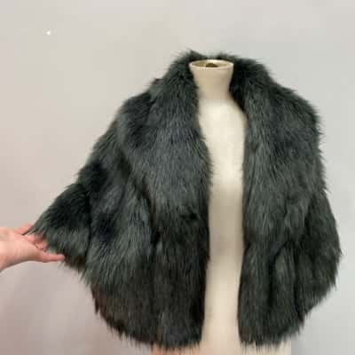 Juicy Couture Womens  Size S / XS Cropped Cape Black  / Green 