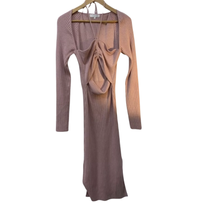 AERE Womens  Size 16 Long Sleeve Dress Pink  