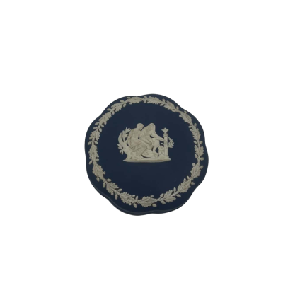 Dark Blue Wedgwood Trinket Box