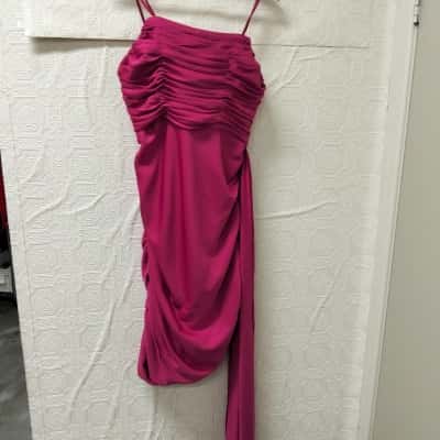 Lumier By Bariano Yelena Gather Drape Midi Dress NWT RRP $229.95 