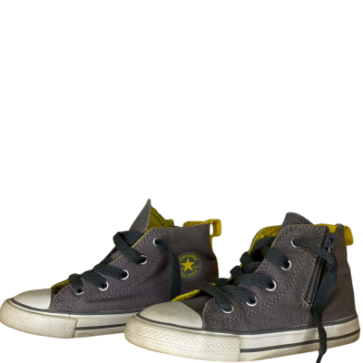 Converse Kids shoe Size 9 Grey / Yellow 