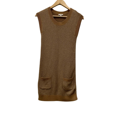  Womens  Size 12 Bodycon Dress Brown / Nude 