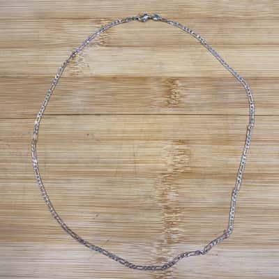 Sterling Silver 50cm Thin Figaro Chain Necklace (Stamped 925)