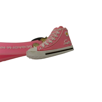 Kids Sneaker + Bell Key Chain Pink  