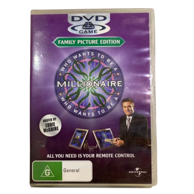Who Wants To Be A Millionaire- Family Picture Edition. DVD Game