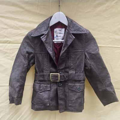  Kids  Size 8 vintage spicer Jacket Brown 