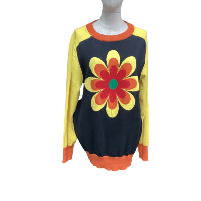  New Oxknit  Size XXL Jumper Black  / Orange / Yellow 