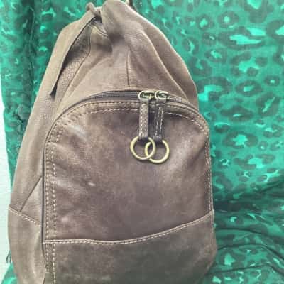 Colorado Soft Leather Backpack, Brown 