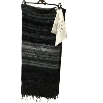 Hobo and Hatch Black Patterned Throw Rug