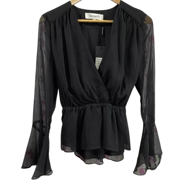 Elliatt Womens  Size M Lorelei Blouse Black 