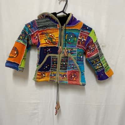 Patchwork Hand Embroidery Hippie Children Jacket 