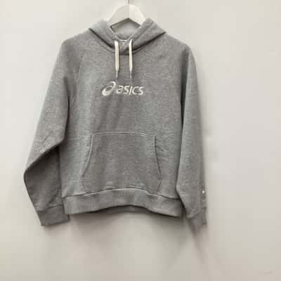 Asics Mens  Size L Grey hoodie 