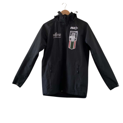 NRL South Sydney Rabbitohs 110 Years Anniversary ISC Players Wet Weather Jacket + Hoodie Size Small 