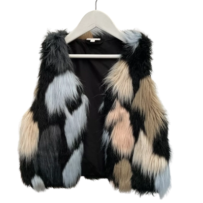 Seed Kids Size XL Faux fur Vest Beige / Black  / Blue / Brown / Pink  